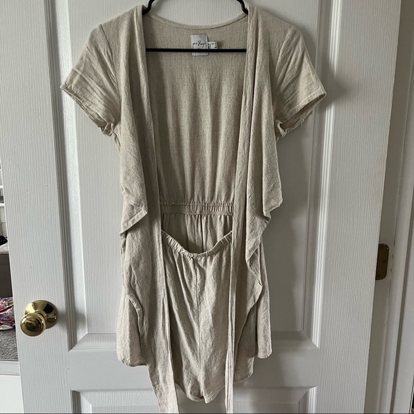 Princess Polly Ragner Romper Beige - Picture 4 of 6